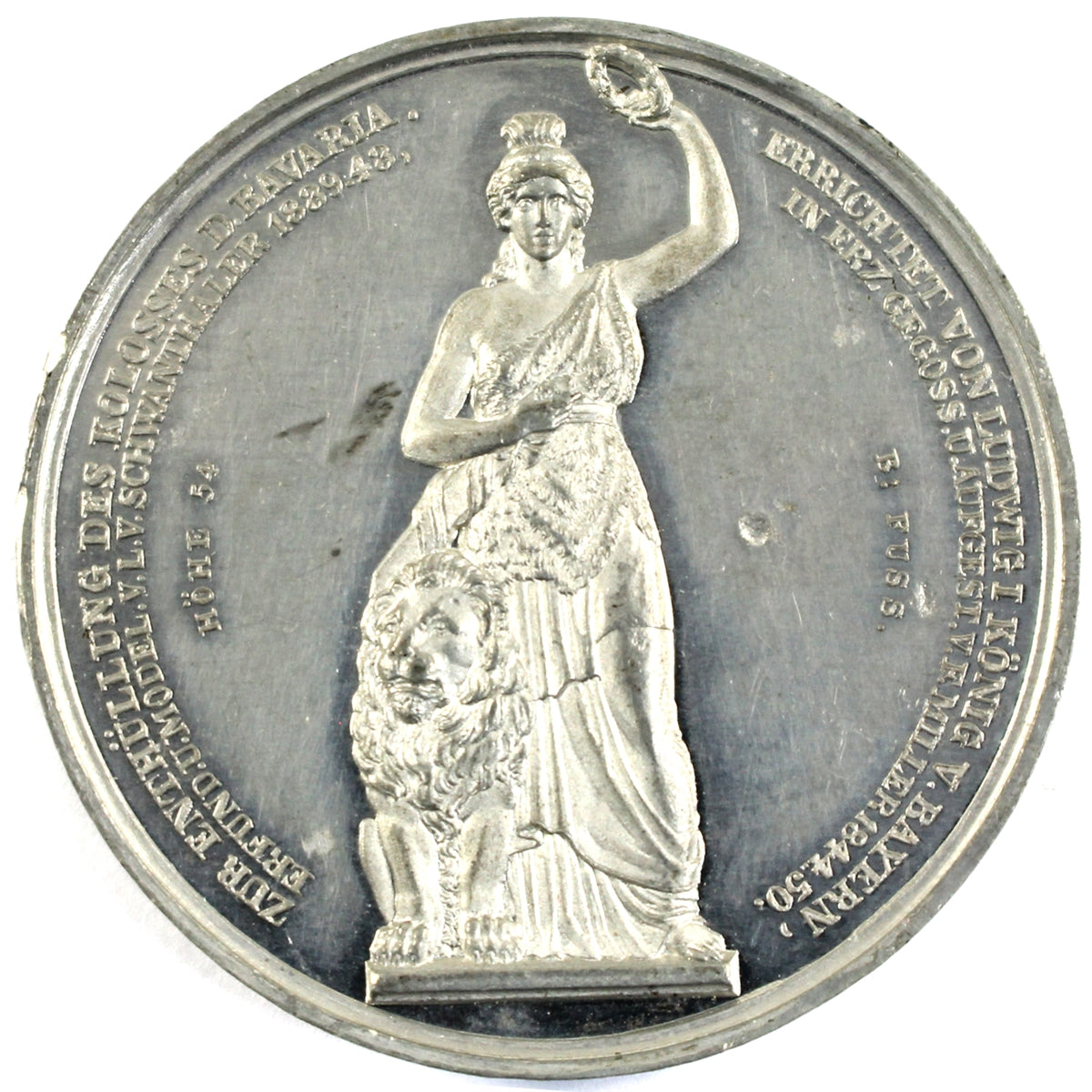 Bavaria, Germany, 1850 Ludwig von Schwanthaler Medallion