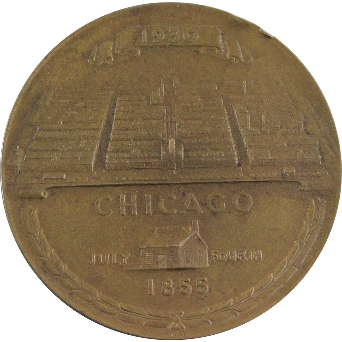 1930 Crane Co., Chicago, 75th Anniversary 2.5 inch Medallion