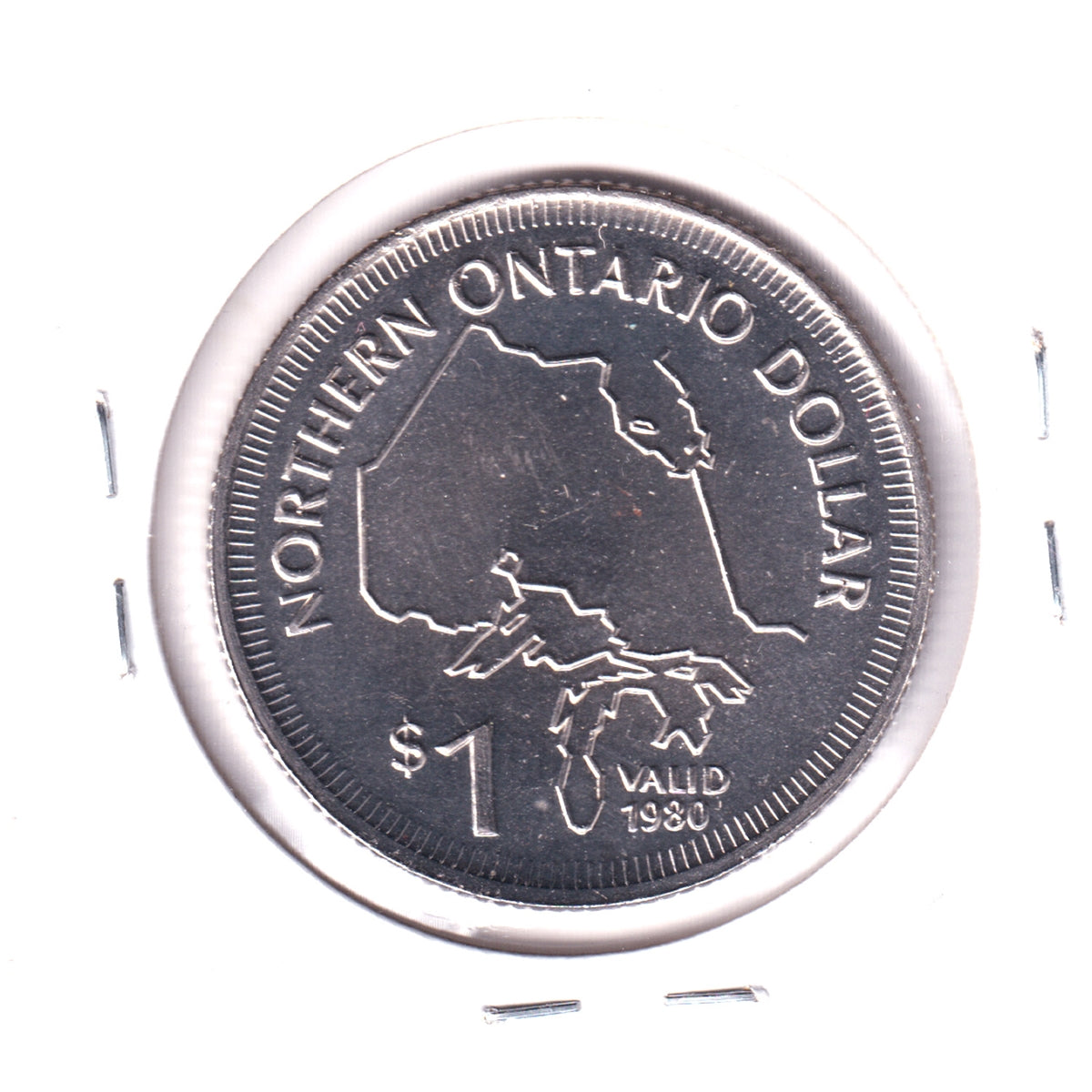 1980 Northern Ontario Dollar Trade Token: Ontario North Now / Ontario Place