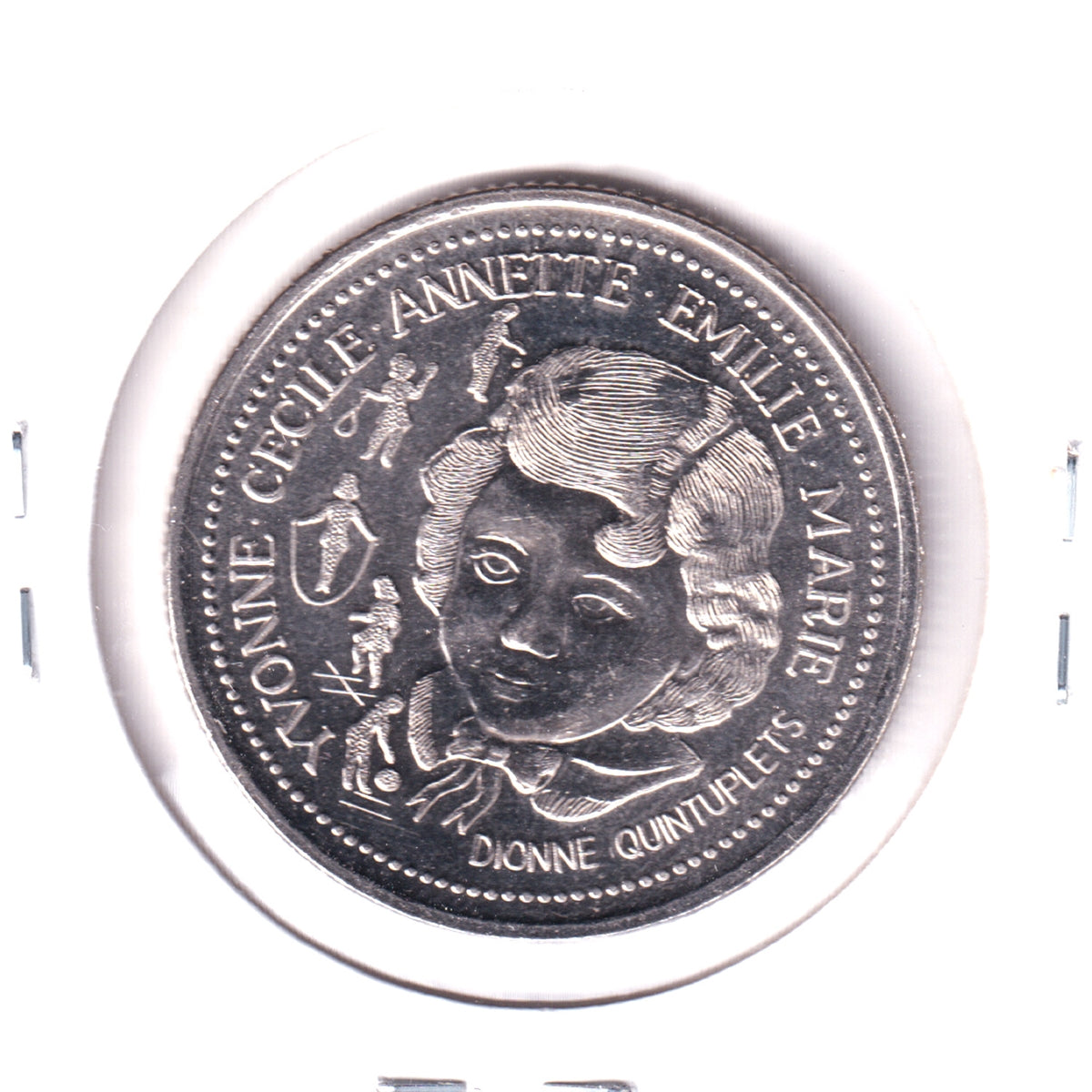 1984 North Bay, ON, Trade Dollar Token: Dionne Quintuplets