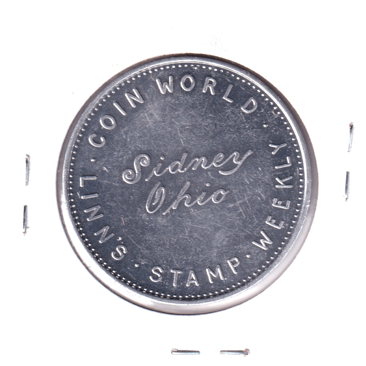 1970 Coin World & Linn's Stamp Weekly, Sidney, Ohio, Torex Convention Medallion