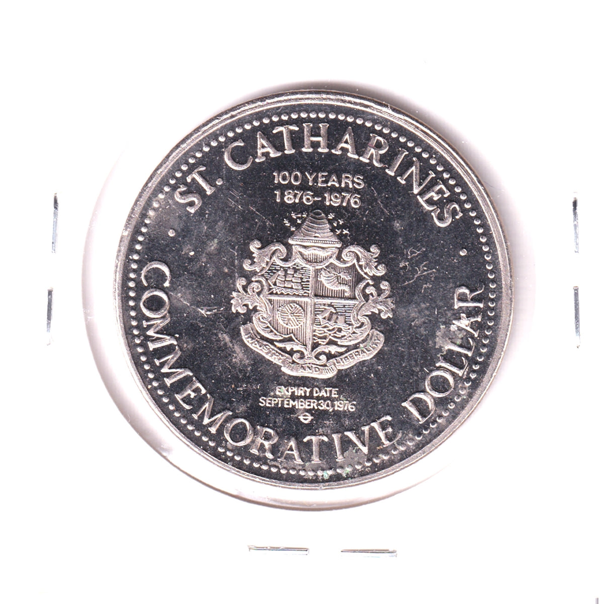 1976 St. Catharines, ON, Commemorative Dollar Trade Token: Legion 50th Anniversary