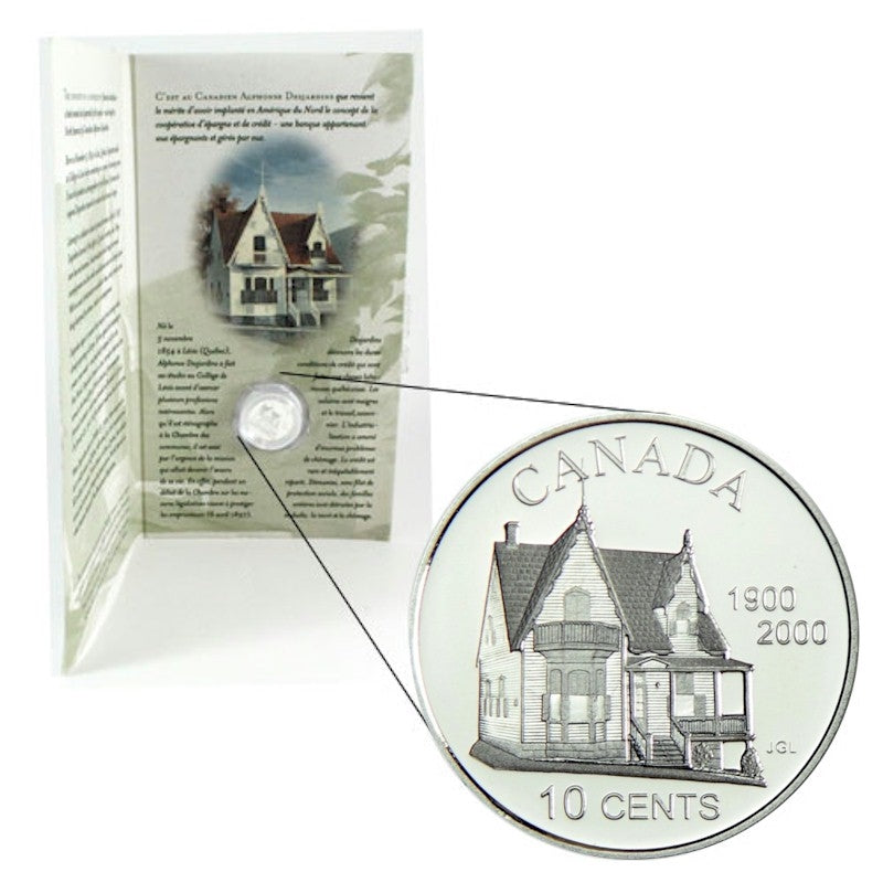 2000 Canada Desjardins Proof Sterling Silver Dime
