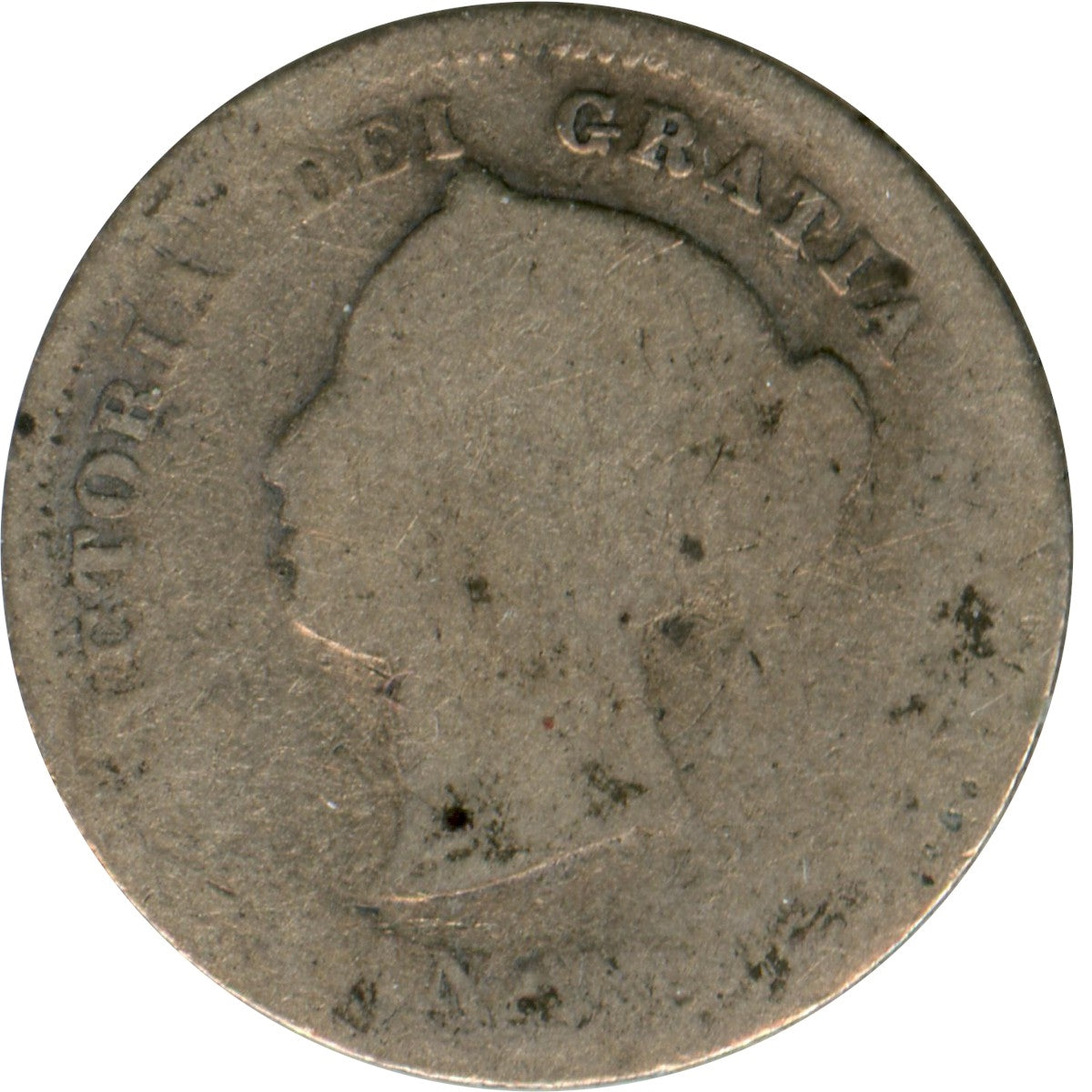 1880H Obv. 3 Canada 5-cents About Good (AG3)