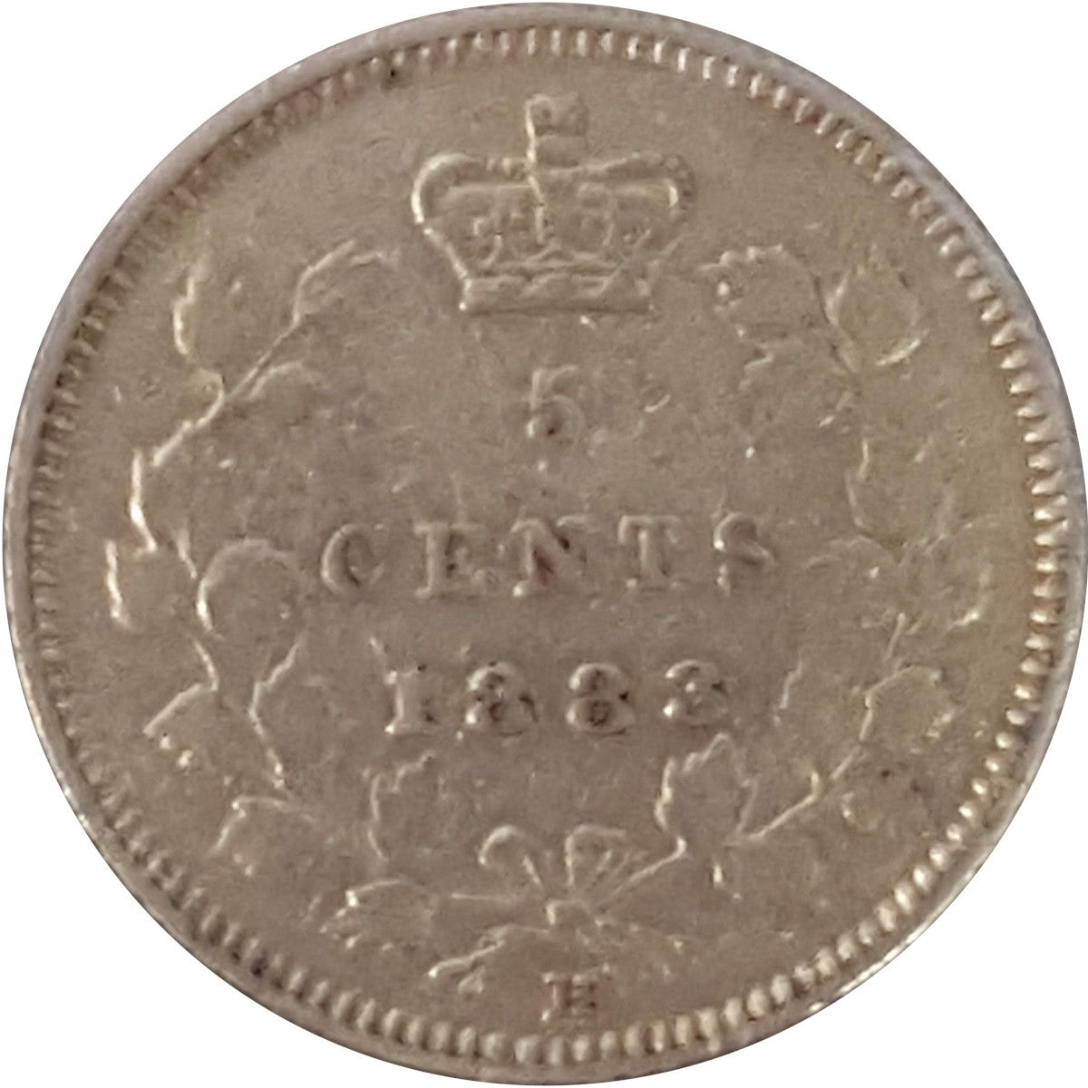 1883H Canada 5-cents Very Fine (VF20) $
