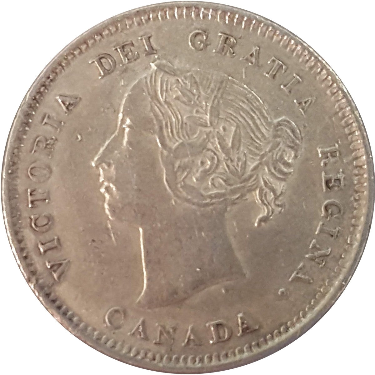 1888 Canada 5-cents EF-AU (EF45) $