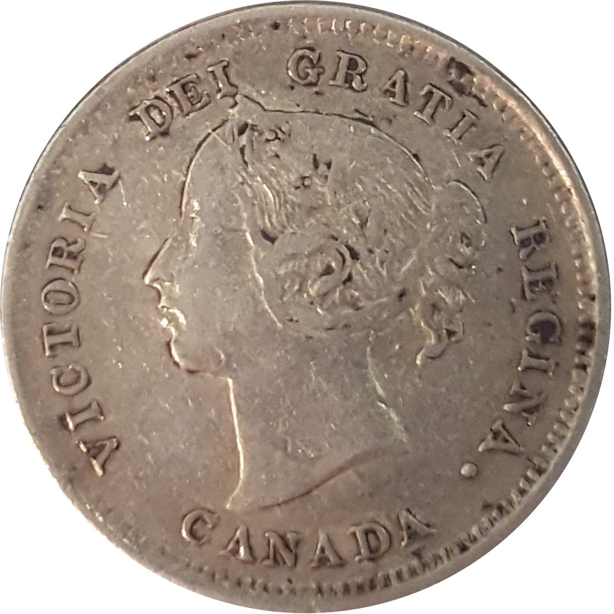 1889 Canada 5-cents VF-EF (VF30) $
