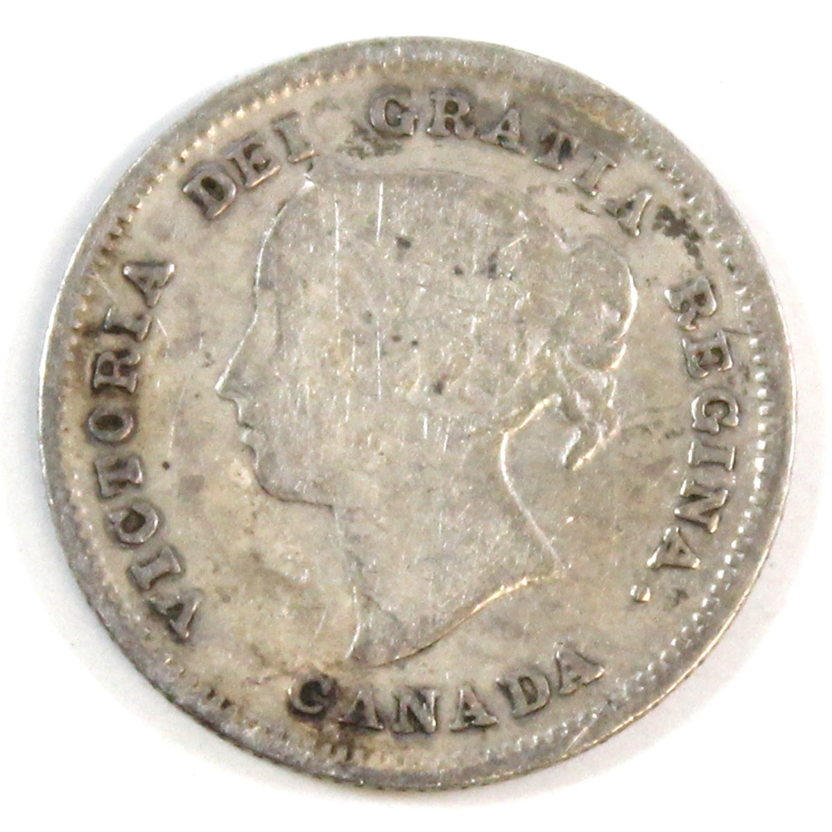 1891 Obv. 5 Canada 5-cents Very Good (VG8)