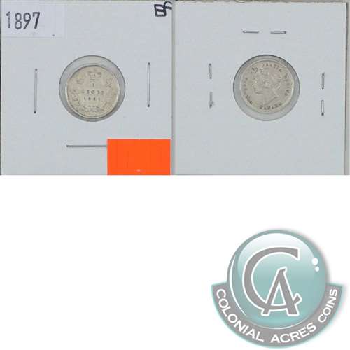 1897 Canada 5-cents Extra Fine (EF40)