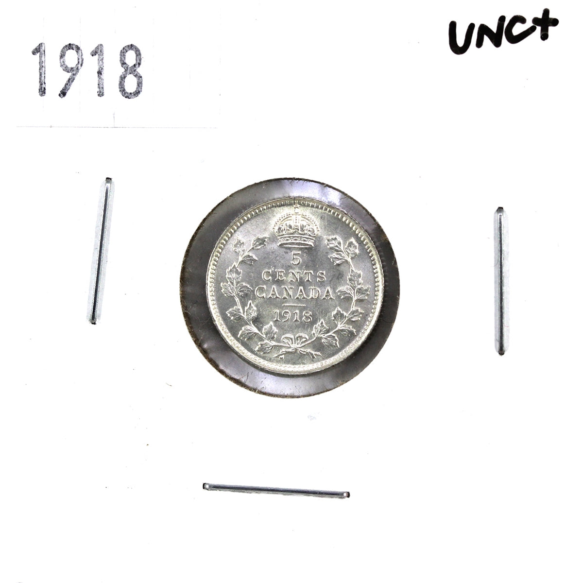 1918 Canada 5-cents UNC+ (MS-62) $