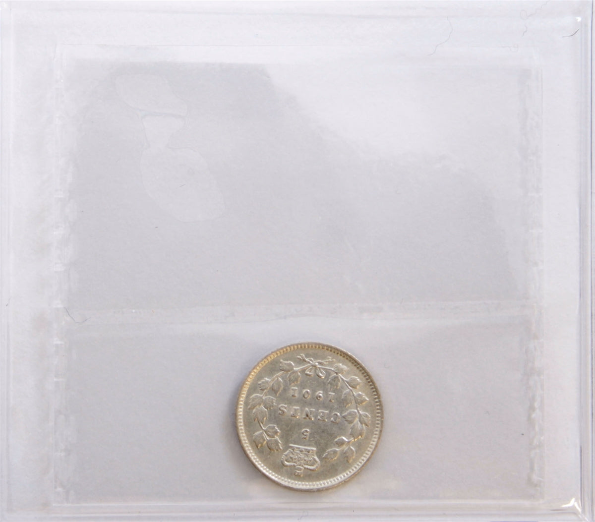 1901 Canada 5-cents ICCS Certified EF45