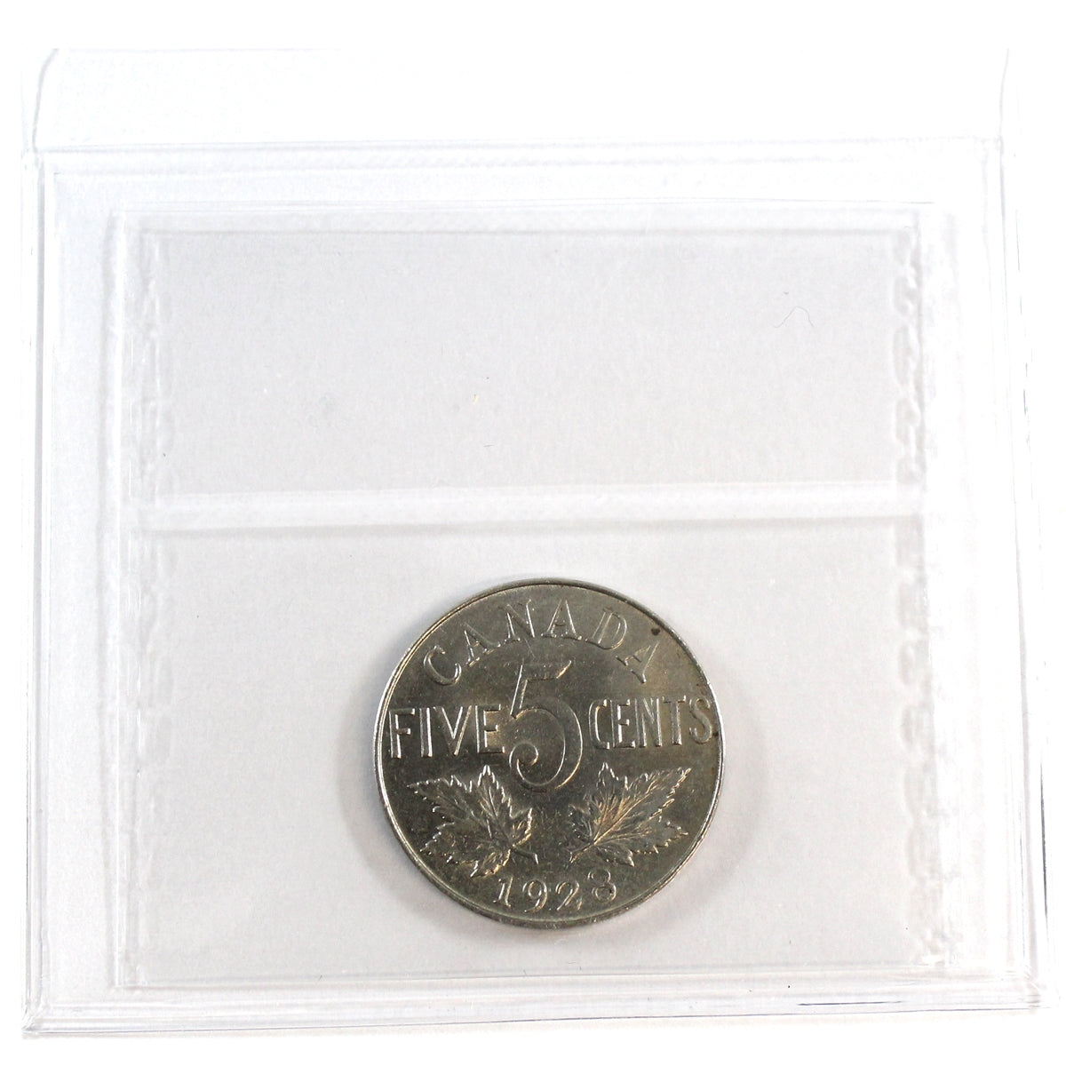 1928 Canada 5-cents ICCS Certified AU55