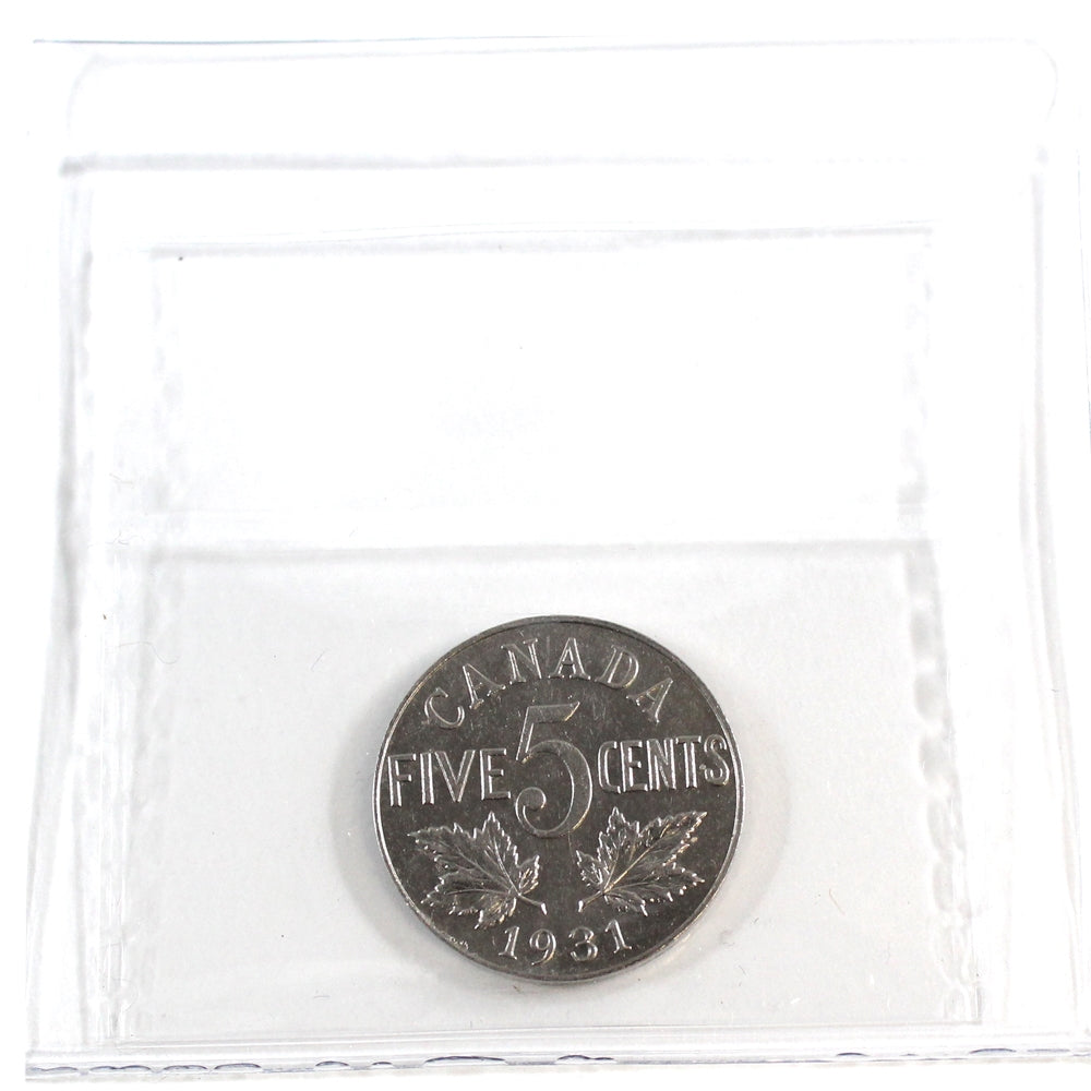 1931 Canada 5-cents ICCS Certified EF45