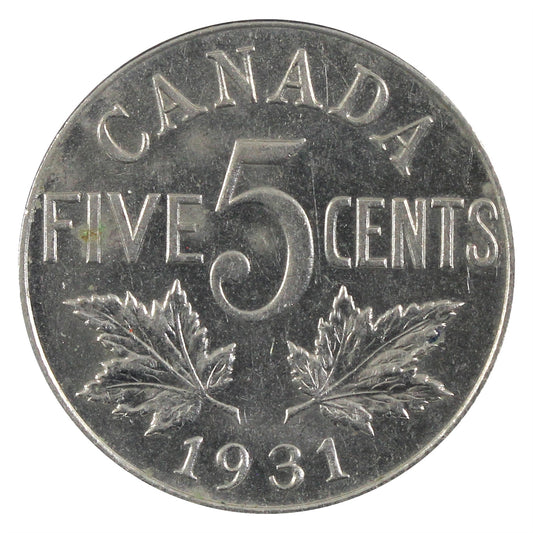 1931 Canada 5-cents AU-UNC (AU55) $