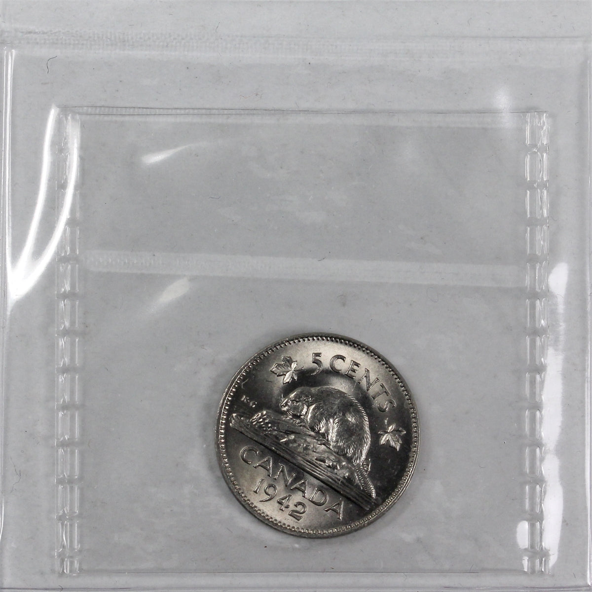 1942 Nickel Canada 5-cents ICCS Certified MS62