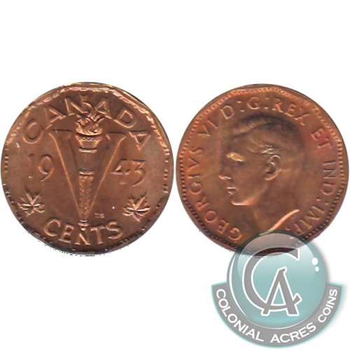 1943 Tombac Canada 5-cents Uncirculated (MS60)