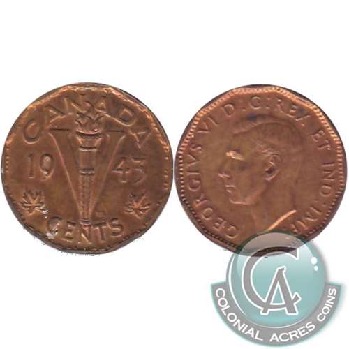 1943 Tombac Canada 5-cents Extra Fine (EF40)