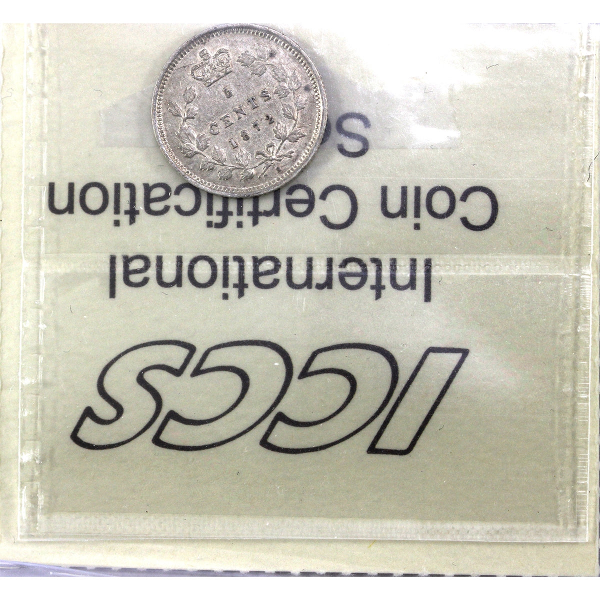 1872H Canada 5-cents ICCS Certified VF20