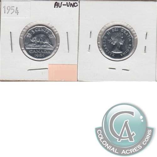 1954 Canada 5-cents AU-UNC (AU55)