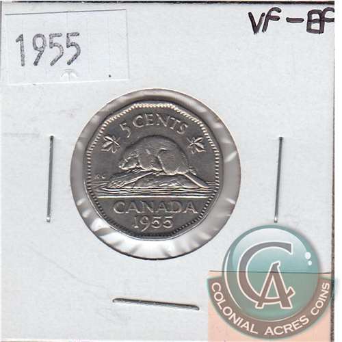 1955 Canada 5-cents VF-EF (VF30)
