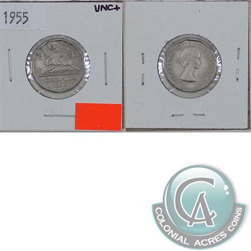 1955 Canada 5-cents UNC+ (MS62)