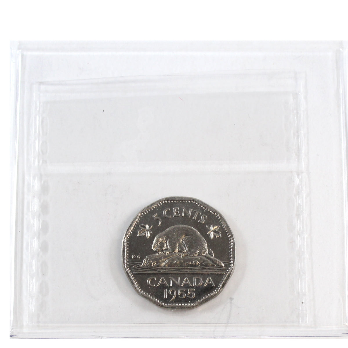 1955 Canada 5-cents ICCS Certified PL65 Cameo