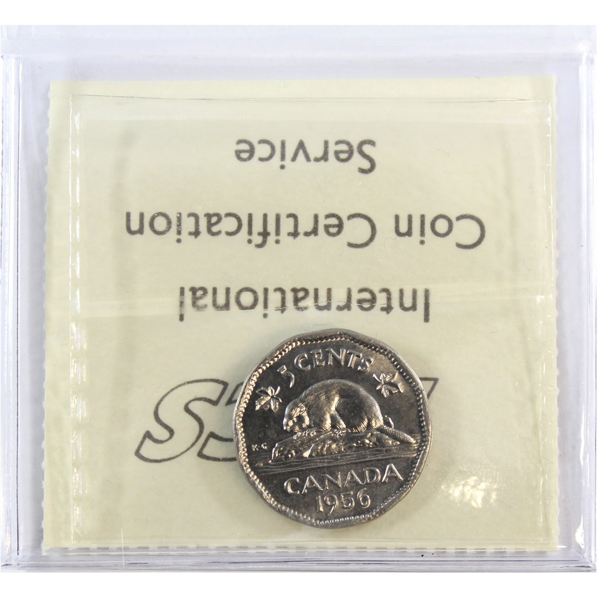 1956 Canada 5-cents ICCS Certified MS-65