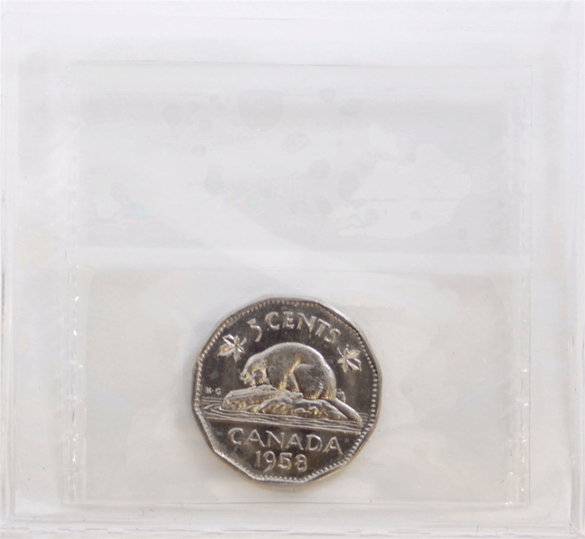 1958 Canada 5-cents ICCS Certified MS-65
