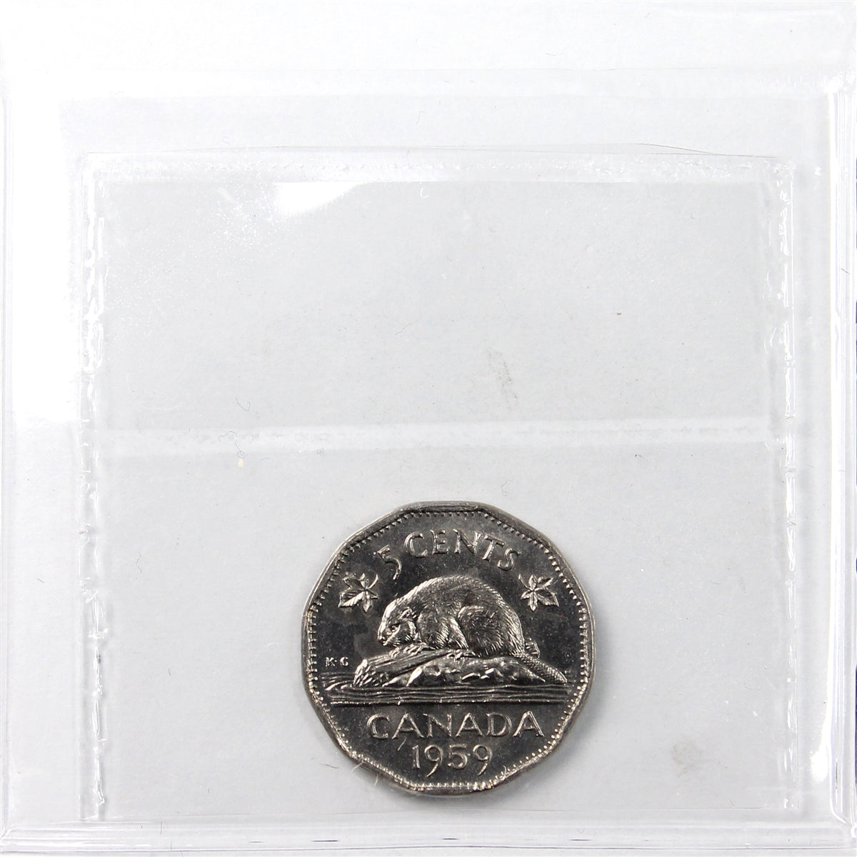 1959 Canada 5-cents ICCS Certified MS64