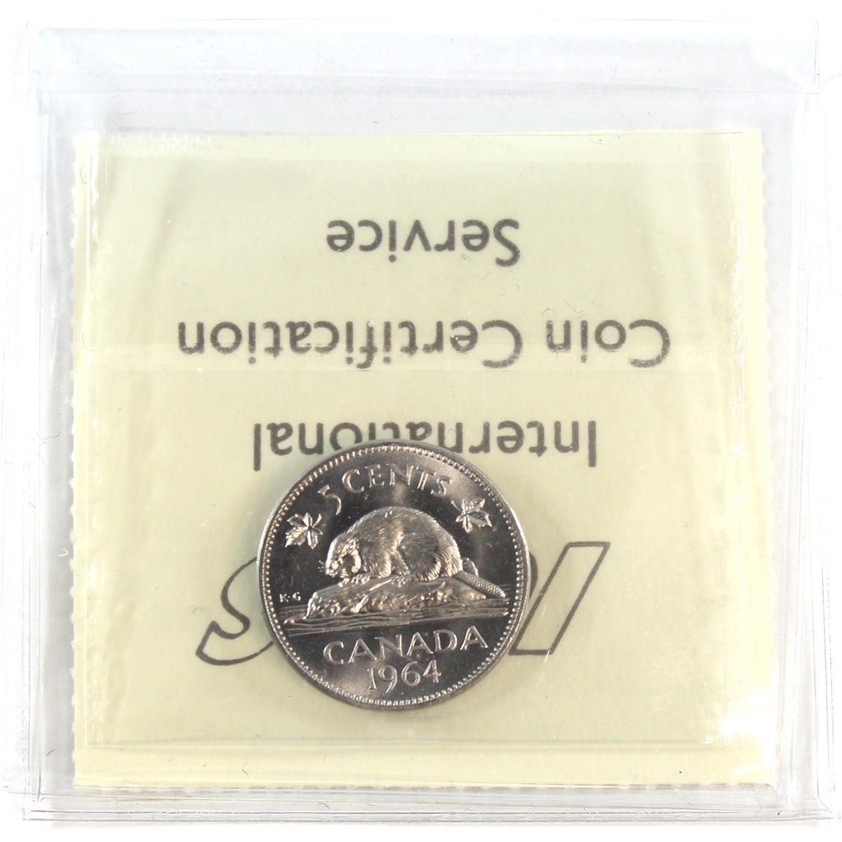 1964 Canada 5-cents ICCS Certified MS-65 Cameo