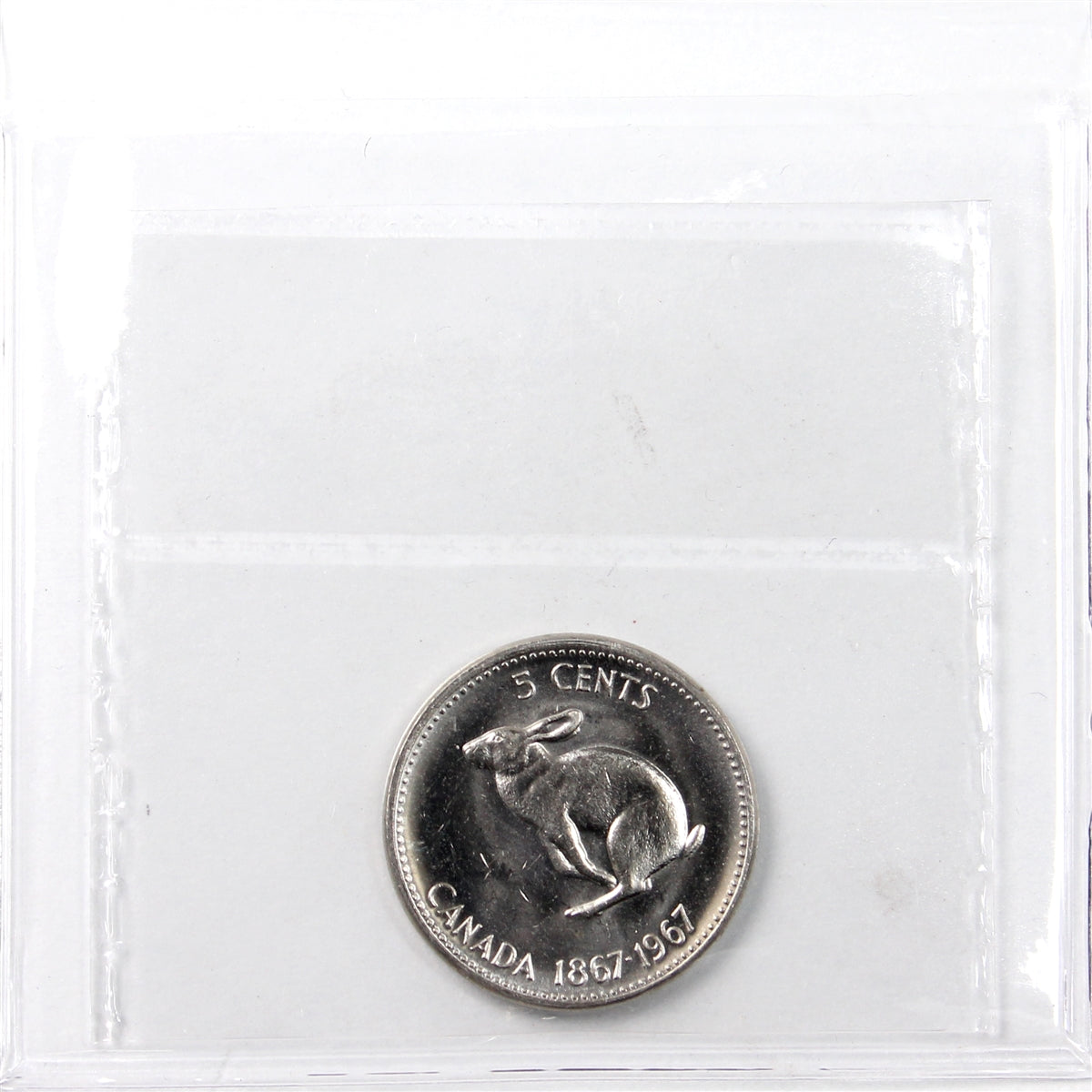 1967 Canada 5-cents ICCS Certified MS64