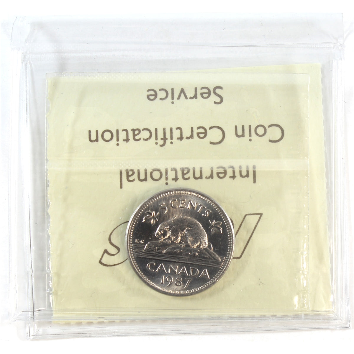 1987 Canada 5-cents ICCS Certified MS64