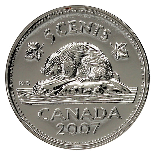 2007 Canada 5-cents Proof Like