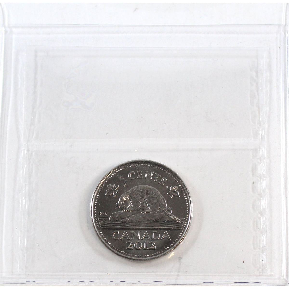 2012 Canada 5-cents ICCS Certified MS65