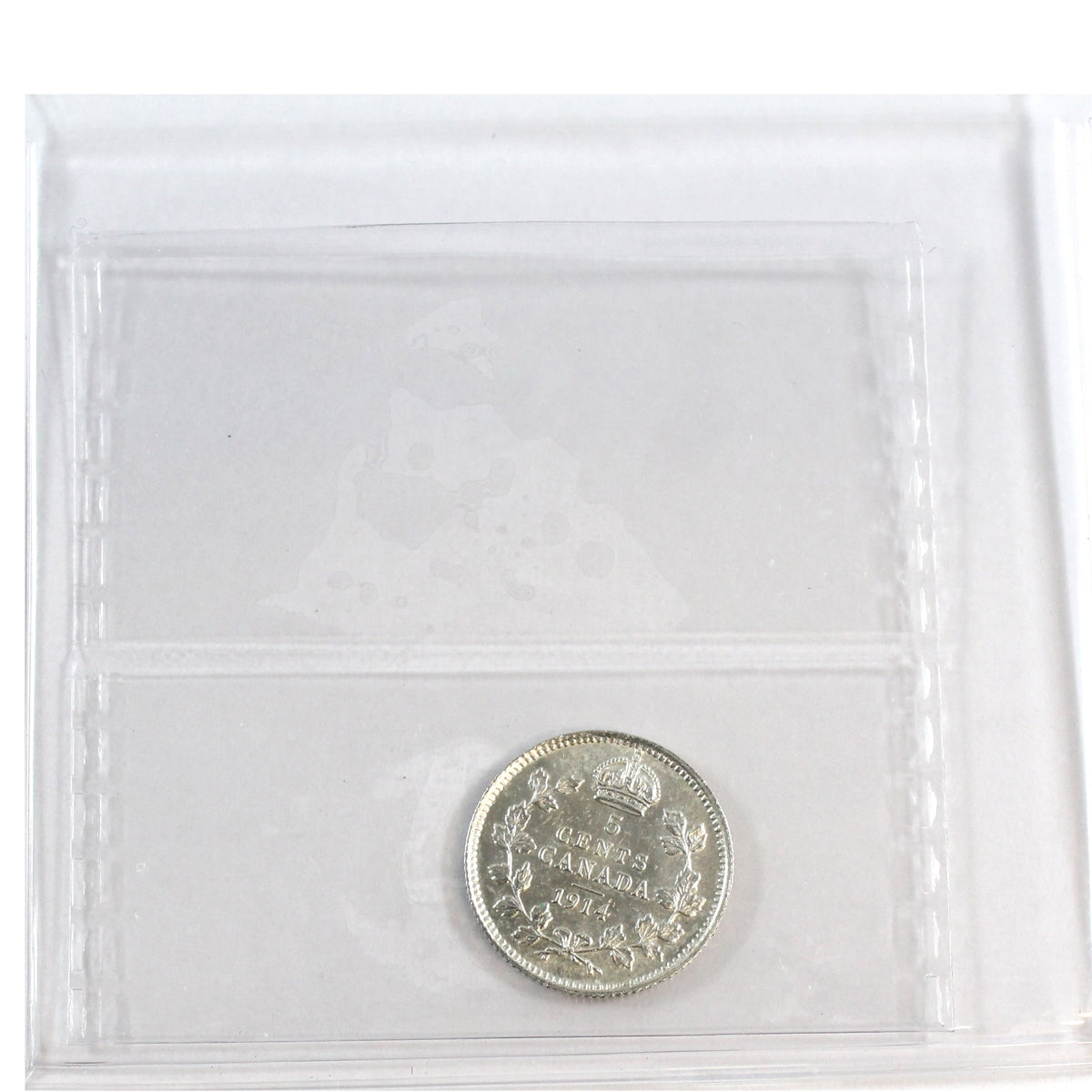 1914 Canada 5-cents ICCS Certified AU55