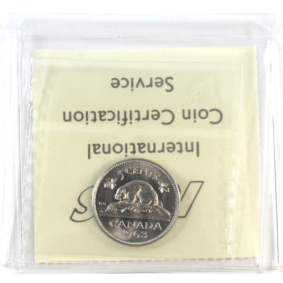 1963 Canada 5-cents ICCS Certified MS64