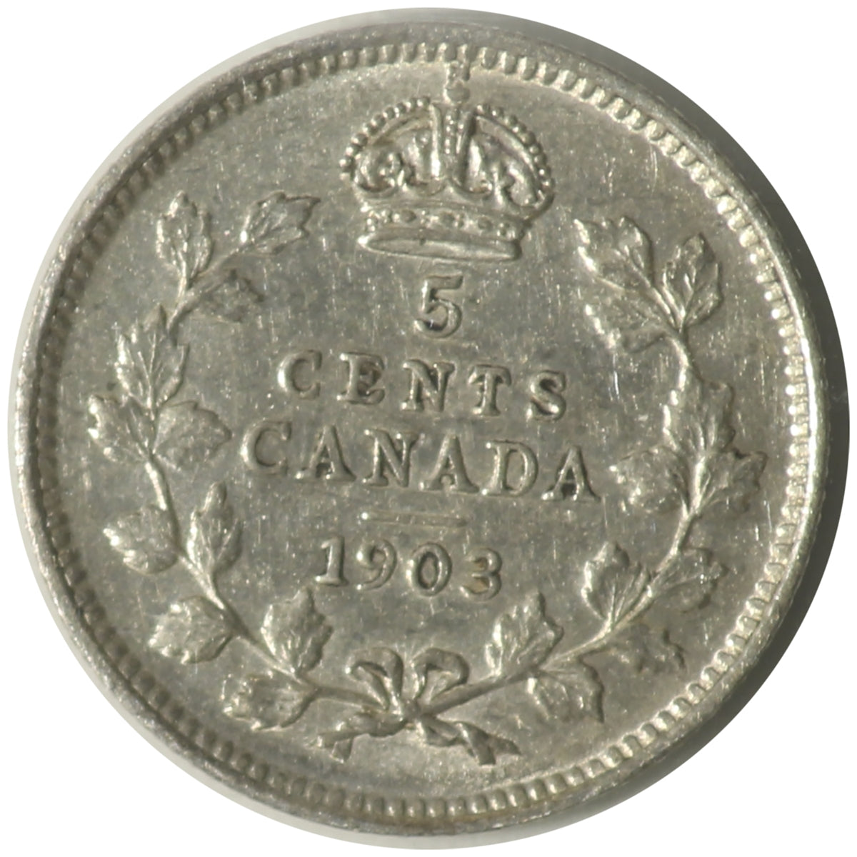 1903 Canada 5-cents ICCS Certified EF40