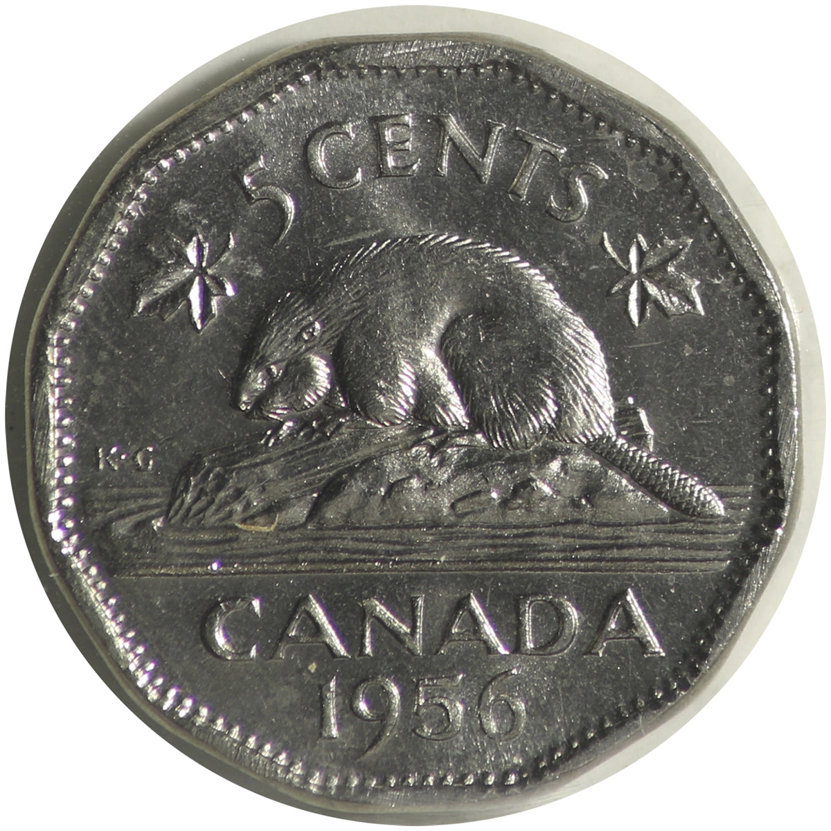 1956 Canada 5-cents ICCS Certified MS64