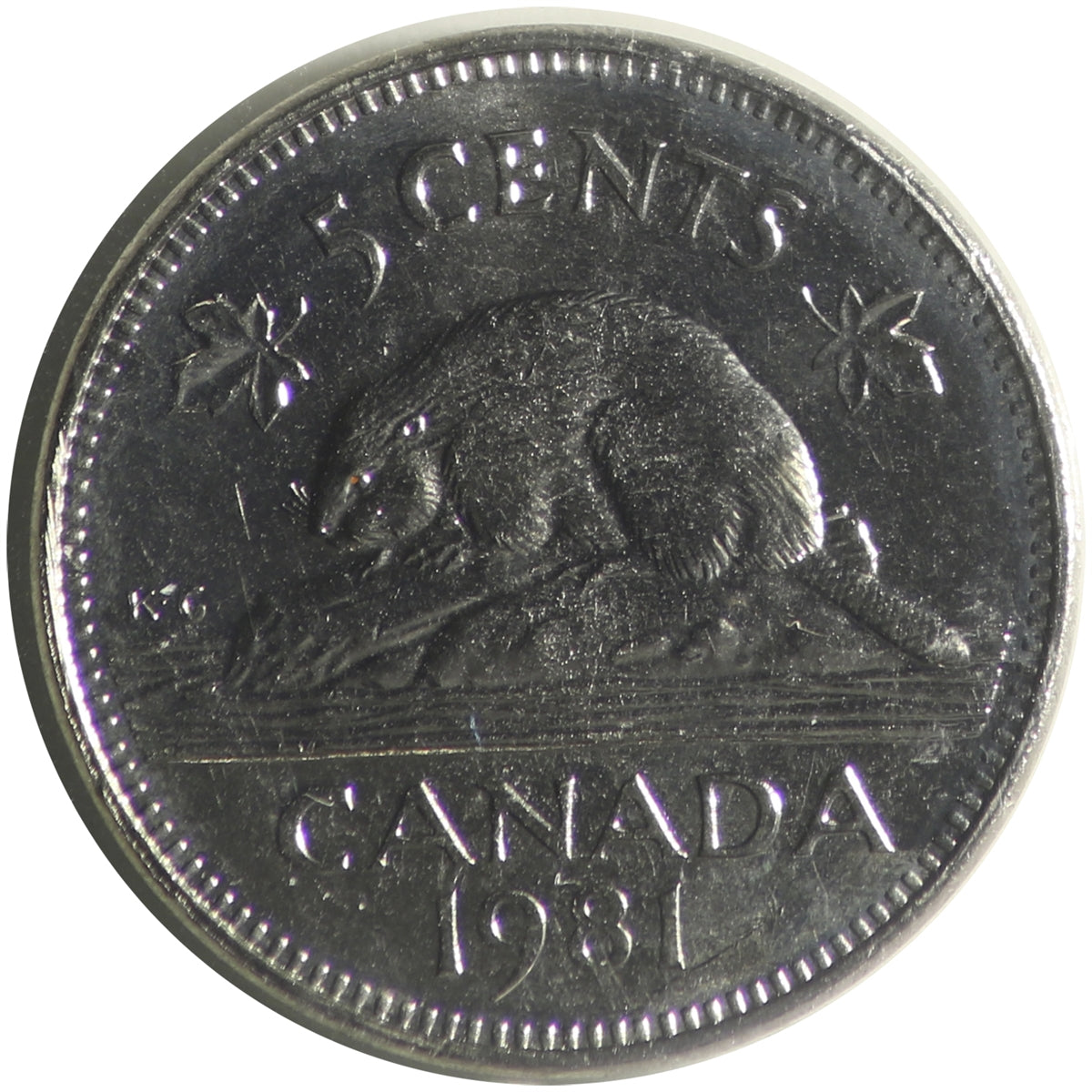 1981 Canada 5-cents ICCS Certified MS64
