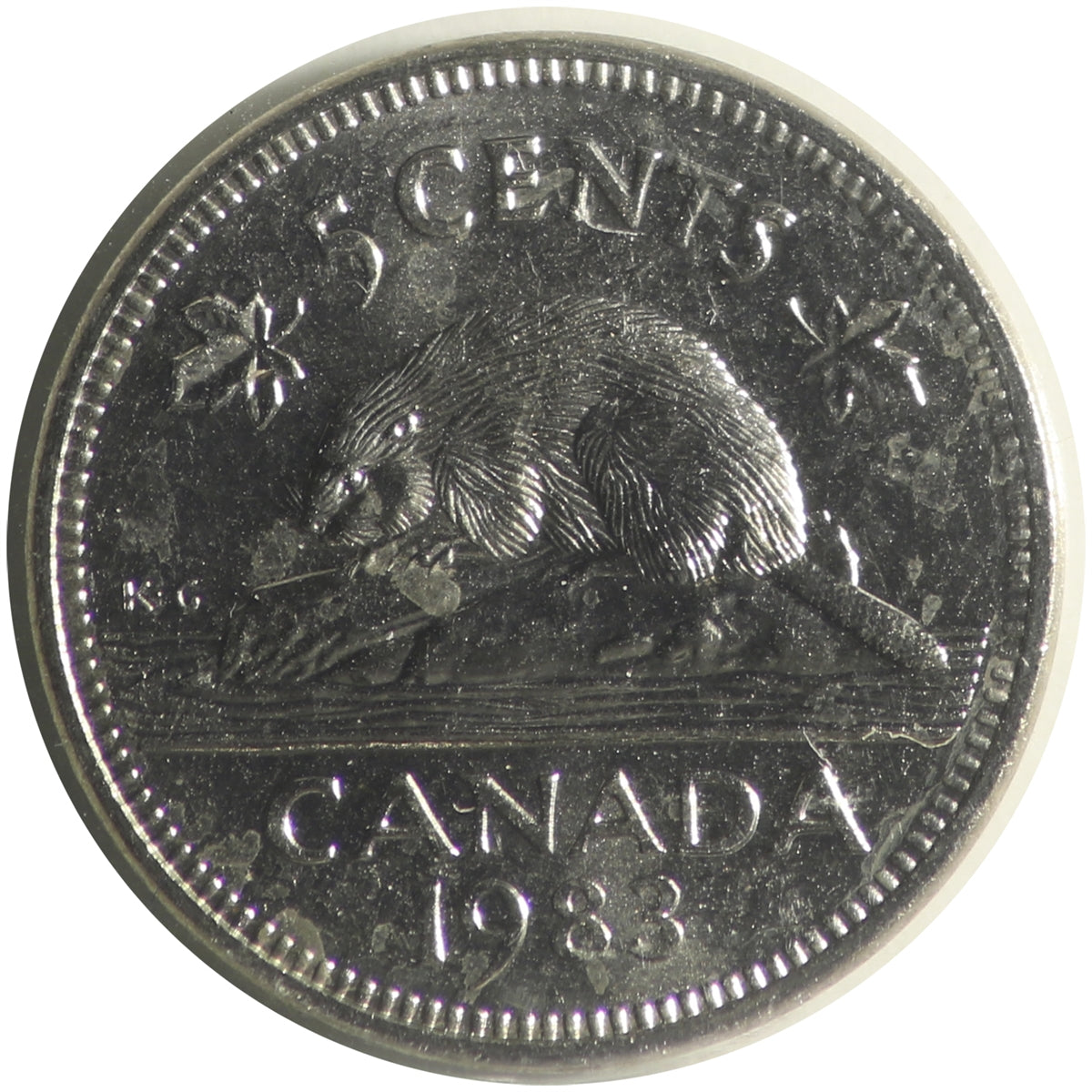 1983 Canada 5-cents ICCS Certified MS64