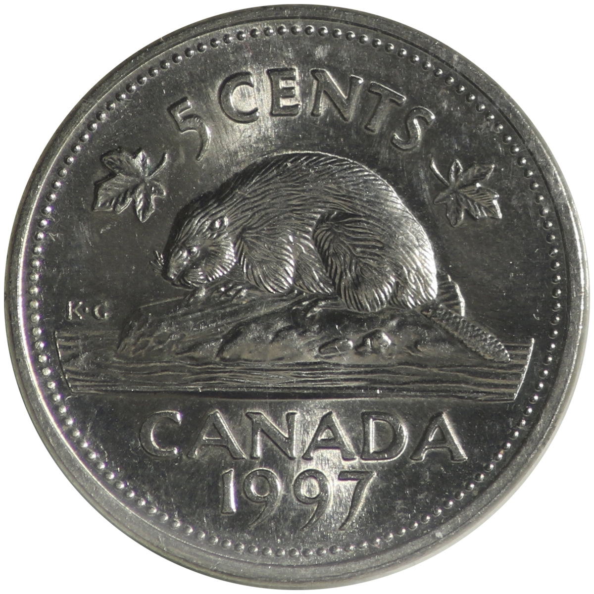 1997 Canada 5-cents ICCS Certified MS64