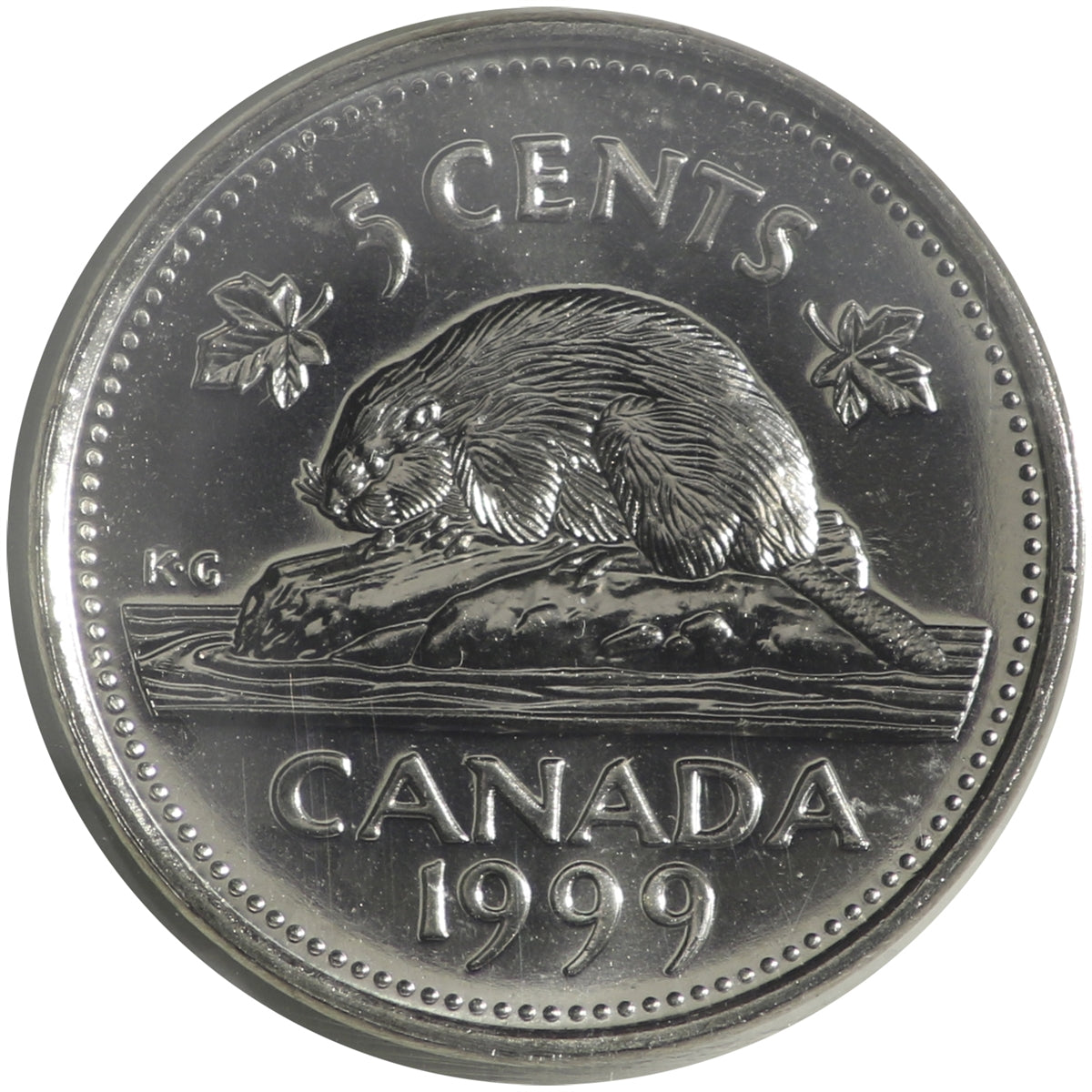 1999 Canada 5-cents ICCS Certified MS64