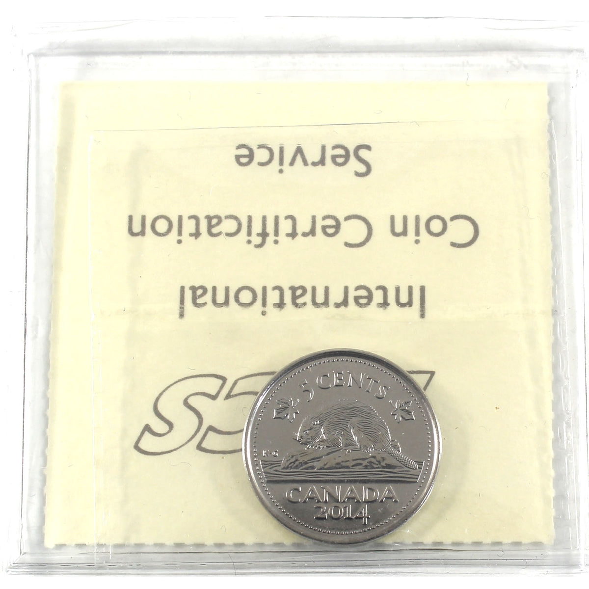 2014 Canada 5-cents ICCS Certified MS64