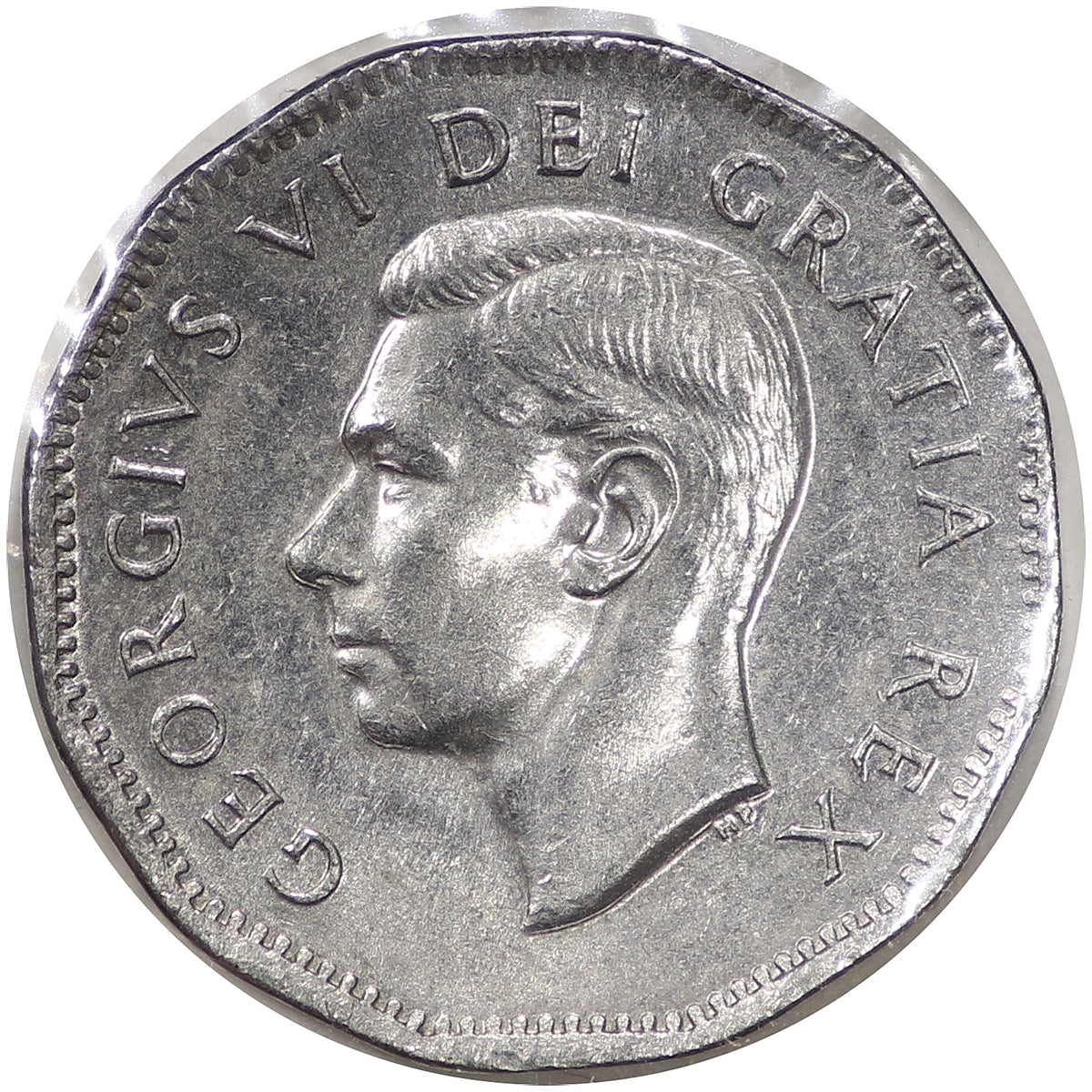 1951 Refinery Half Moon Canada 5-cents Uncirculated (MS60