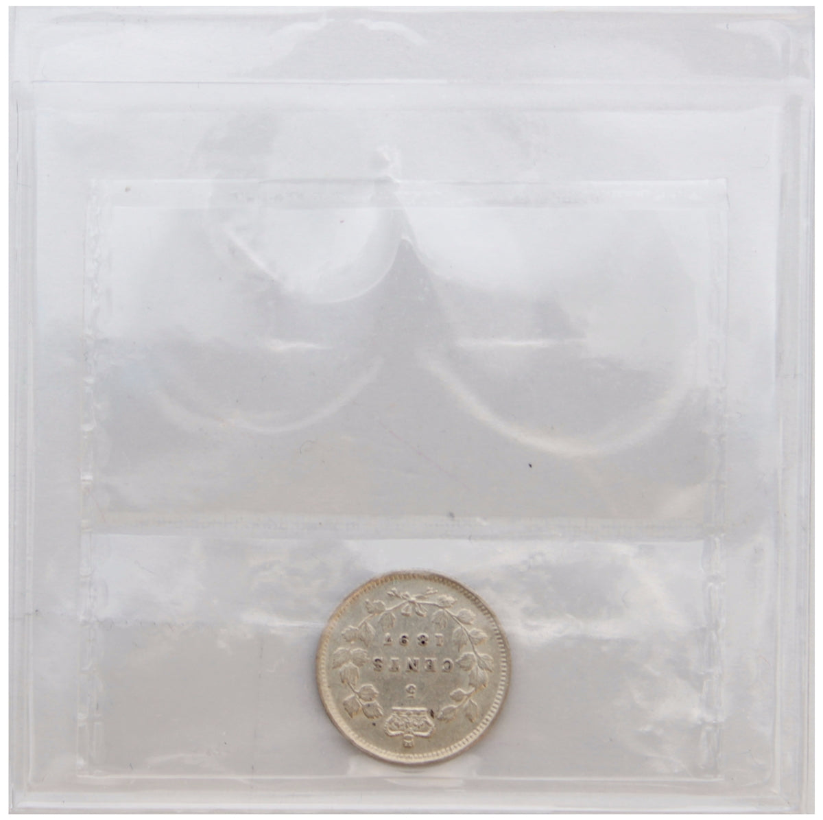 1897 Wide 8 Canada 5-cents ICCS Certified EF40