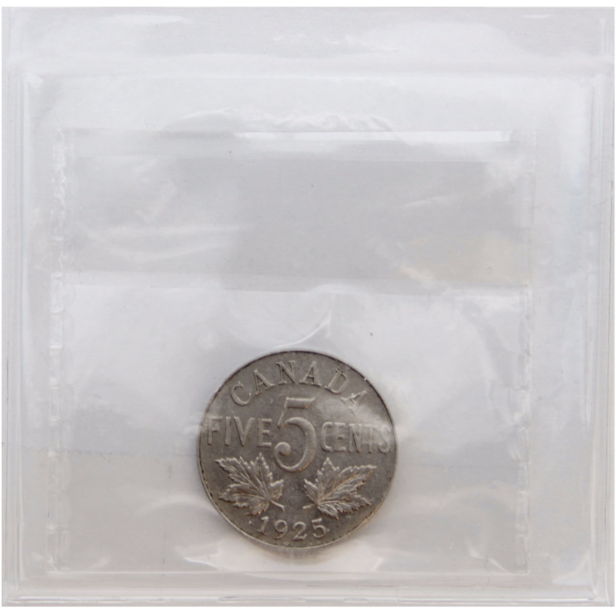 1925 Canada 5-cents ICCS Certified VF30