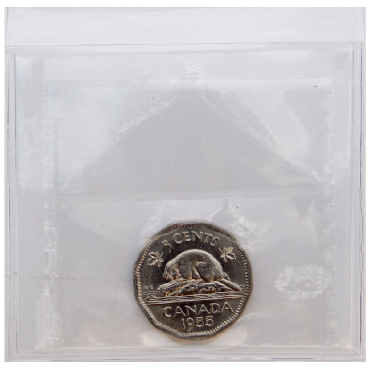 1955 Canada 5-cents ICCS Certified MS63