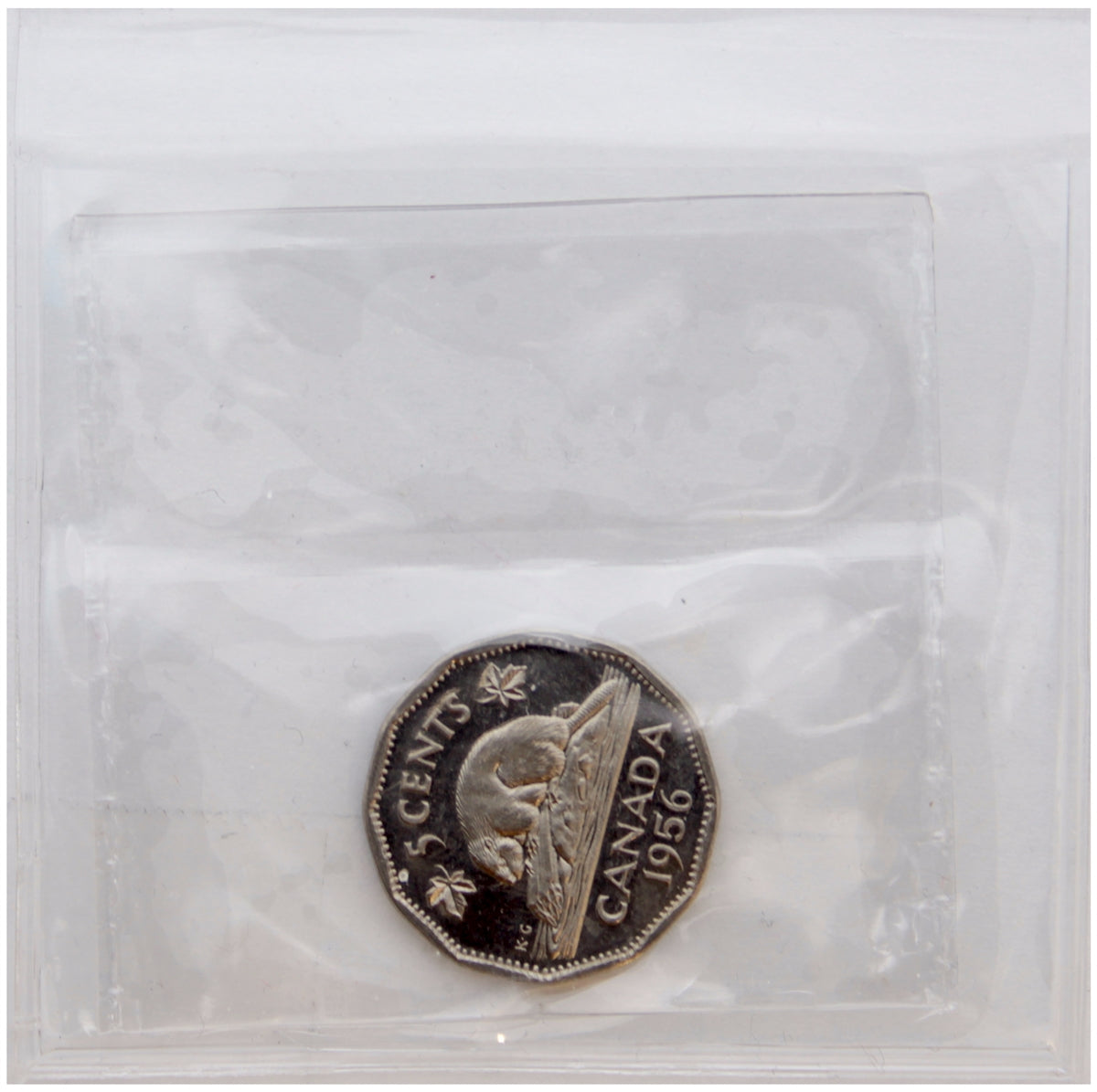 1956 Canada 5-cents ICCS Certified PL-66 Cameo