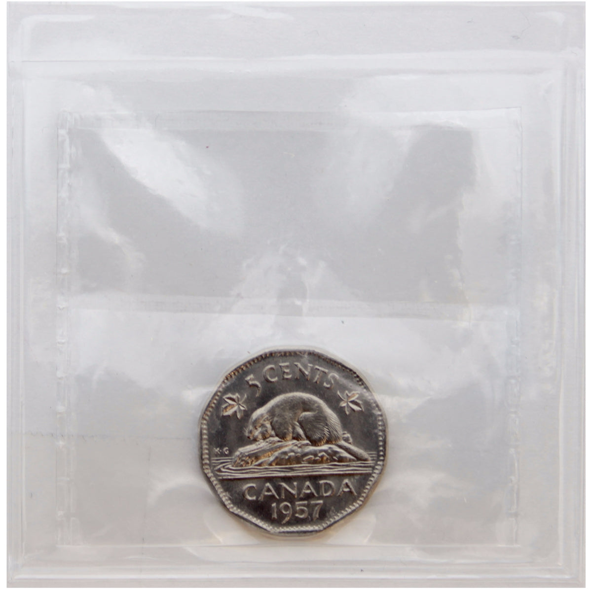 1957 Canada 5-cents ICCS Certified MS64