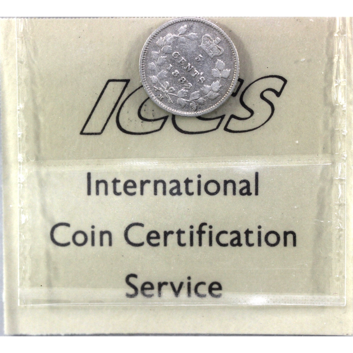 1883H Obv. 5 Canada 5-cents ICCS Certified G6